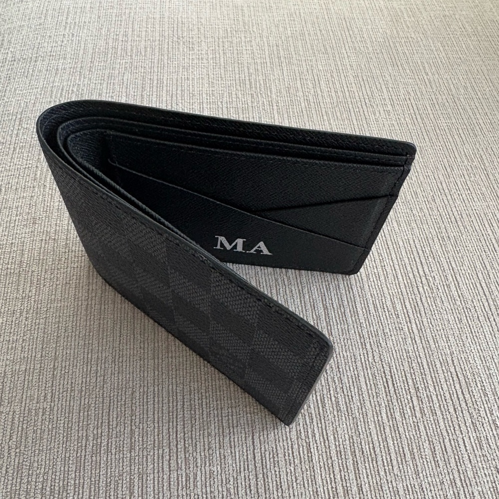 Louis Vuitton Men's Wallet Graphite Damier Personalized - Picture 8 of 10